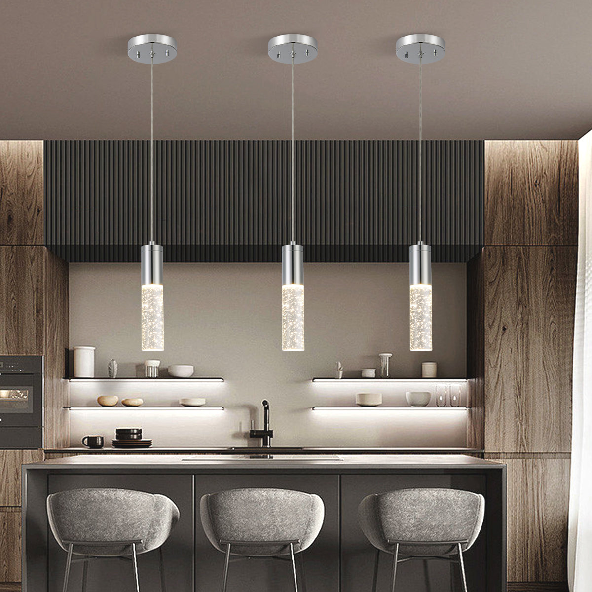 Modern kitchen 2024 pendant lights