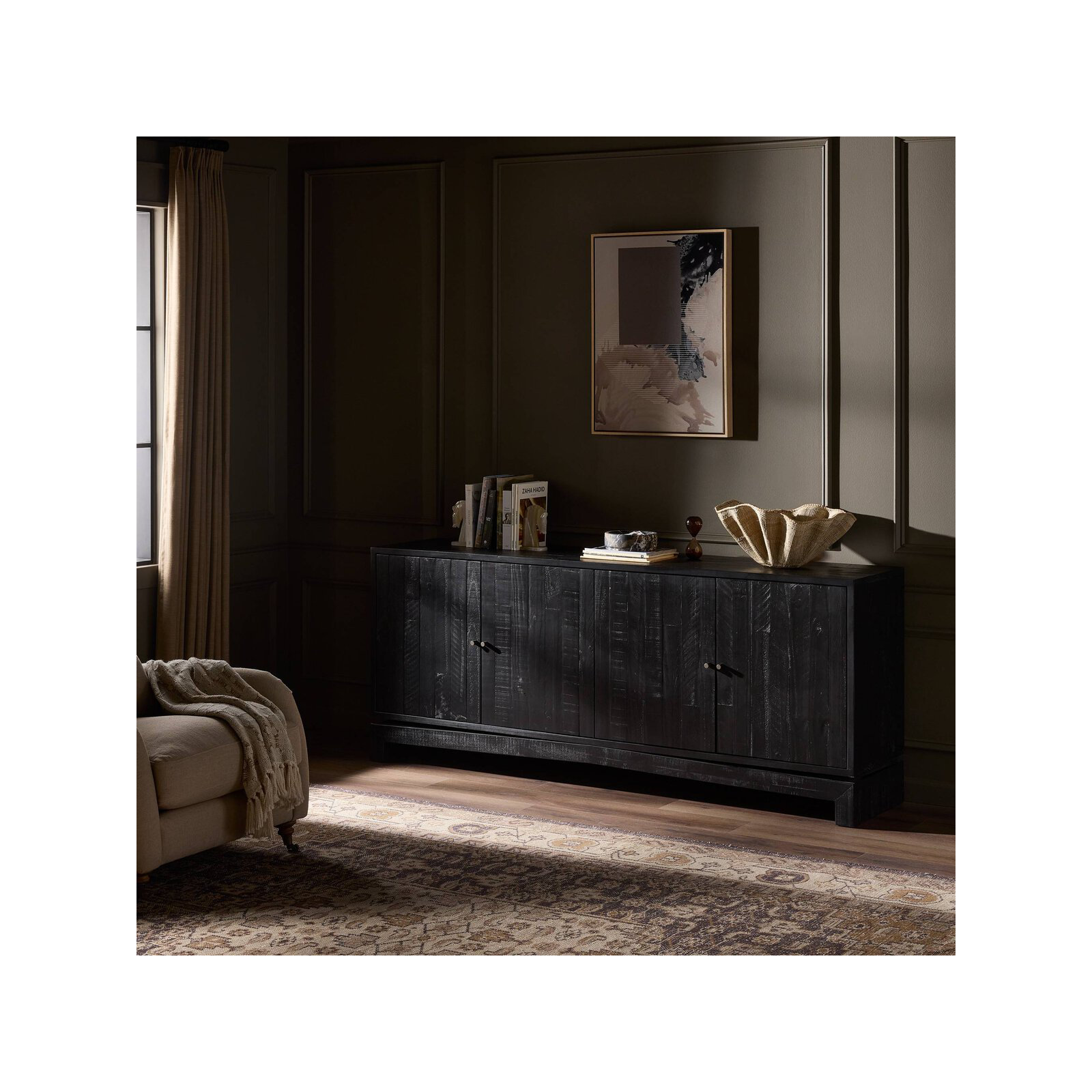 Henn 82'' Sideboard, Black