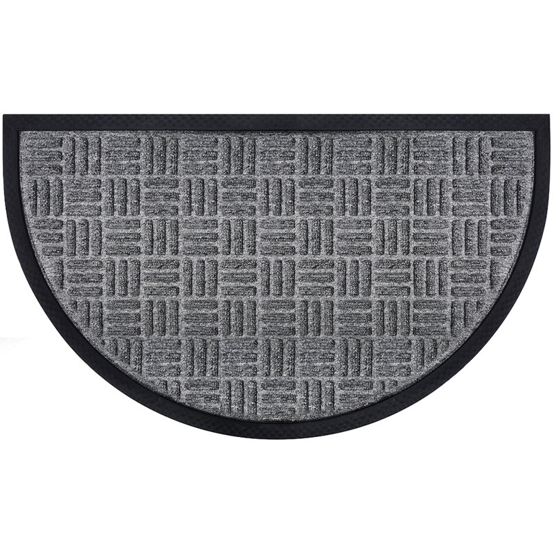 Fußmatte Country - Türmatte mit Rand und Struktur 45 x 75 cm, Grey