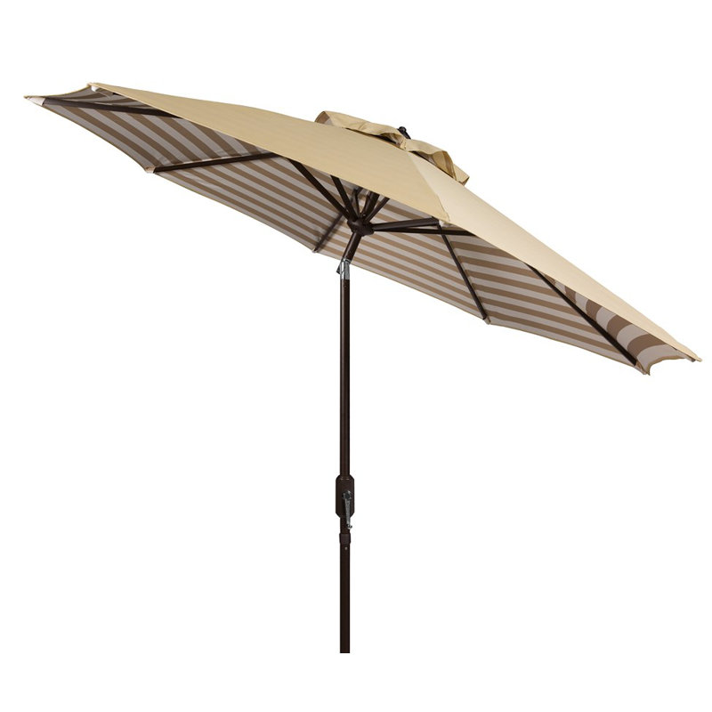 Asla 100.8'' Tilt Market Umbrella, Beige/White