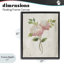 Cadre flottant à tiges d'hortensia rose, design par Nan-18696862-18696863