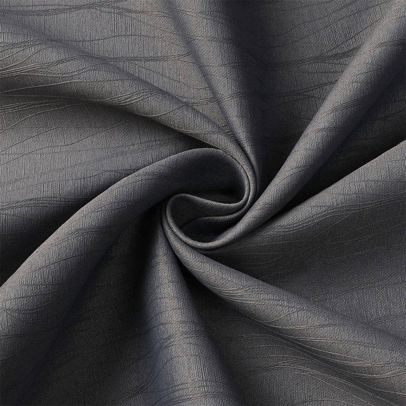 Embossed Blackout Curtain, 50" W x 63" L, Gray
