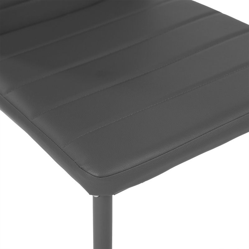 Modern Dining Table Set For 4, 5 Piece Dining Table Set For Dining Room Kitchen (White And Black), Grey