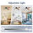 46" Modern Black Flush-Mount Ceiling Fan with Light & Remote/App Control for Bedroom & Living Room-980031879-980031878