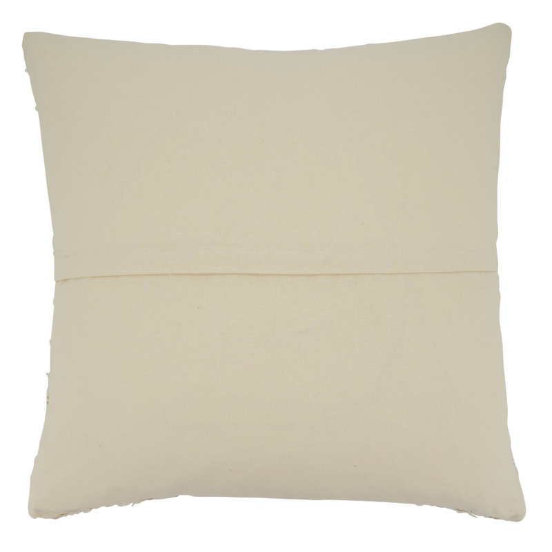 Amorette Collection Appliqued Cotton Throw Pillow, Feathers