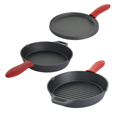 Poêle fajita en fonte Mega Chef 12,2