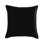 Ensemble de 2 coussins décoratifs noirs en velours uni de taille 20 po x 20 po avec 580 g chacun