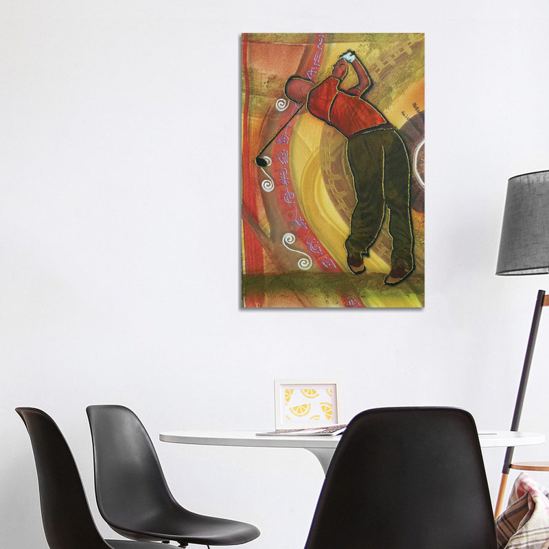 Golfer by Fred Odle - Wrapped Canvas Print, 101.6 cm H x 66.04 cm W x 3.175 cm D