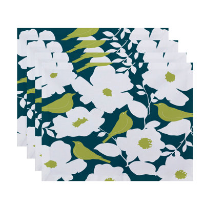 Ensemble de napperon de 4 pièces à motif floral Franca Modat