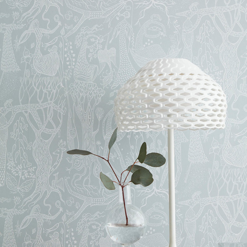 Boråstapeter Poème D'amour Wallpaper, Light Blue