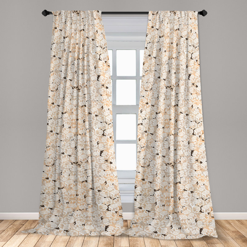 Jacqlynn Semi Sheer Curtain Pair, 28" W x 84" H