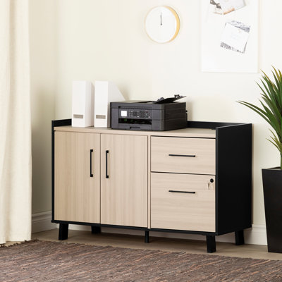 Peake 47.5'' Wide 2 - Drawer Filing Credenza with Cable Management