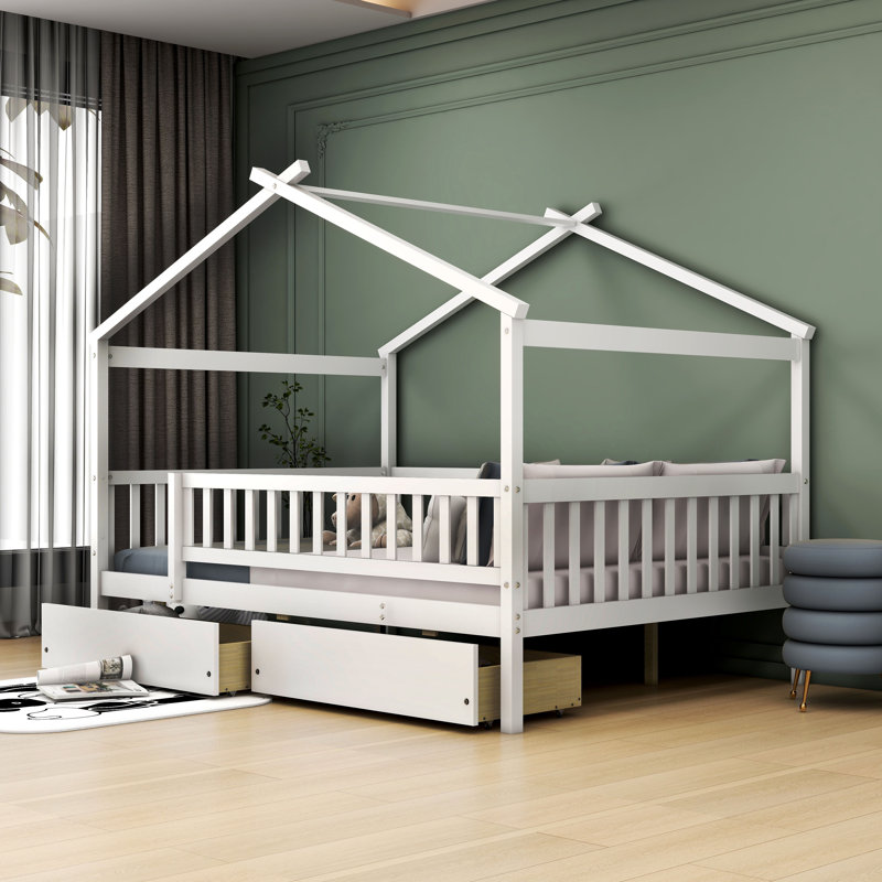 Lit pour enfant Hann, Double, Blanc