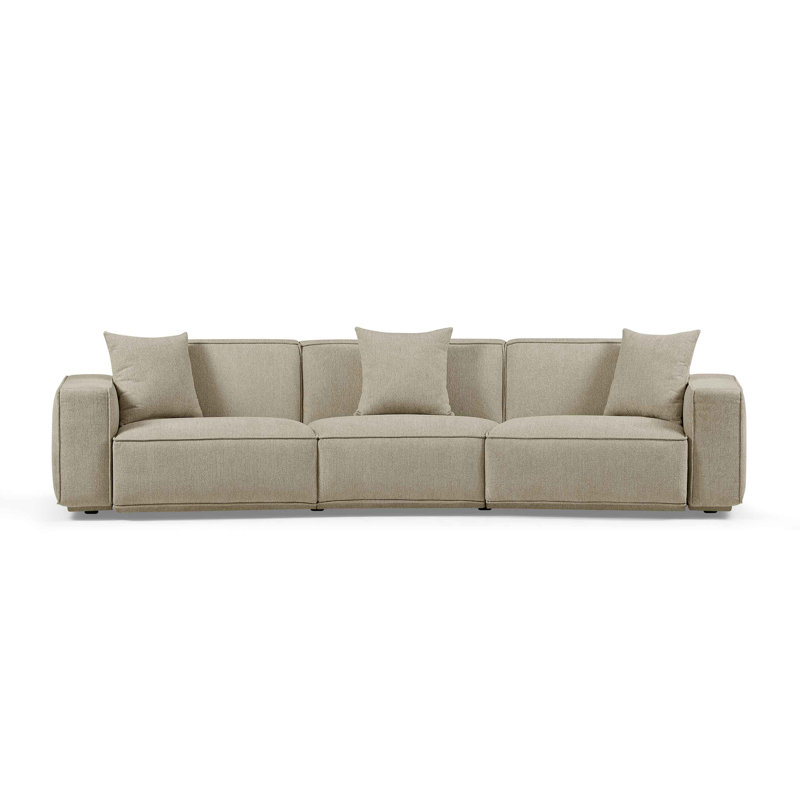 Canapé incurvé modulaire gratuit 4s Minimore, Beige