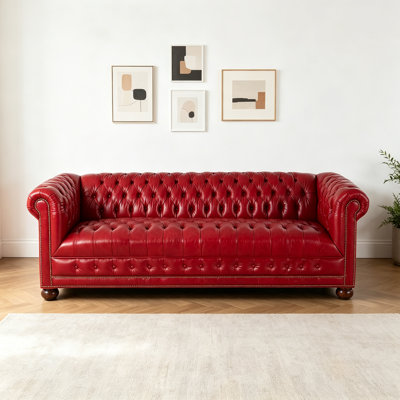 Canapé rouge au design de mode moderne