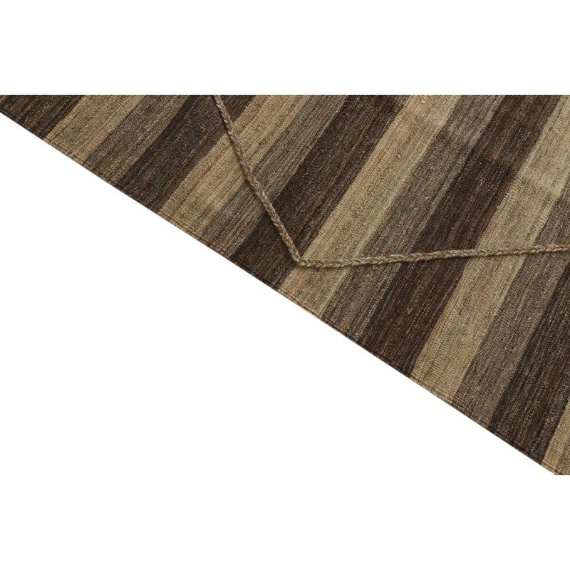 Tapis brun clair et brun Ottilie