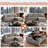 Left-facing Reclining Sofa