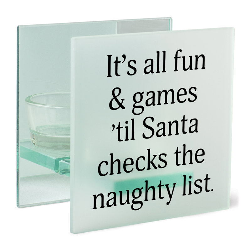 Tealight It Is All Fun n Games to Santa