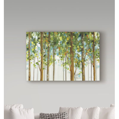« forest study i crop », reproduction de peinture à l’acrylique sur toile tendue