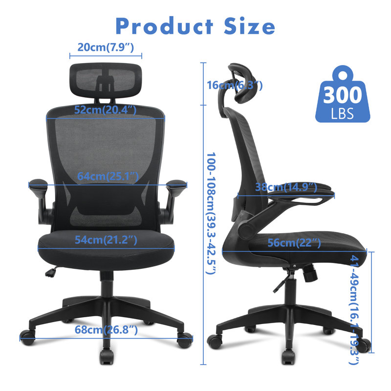 Fauteuil ergonomique professionnel avec coussin d'assise confortable, Blanc
