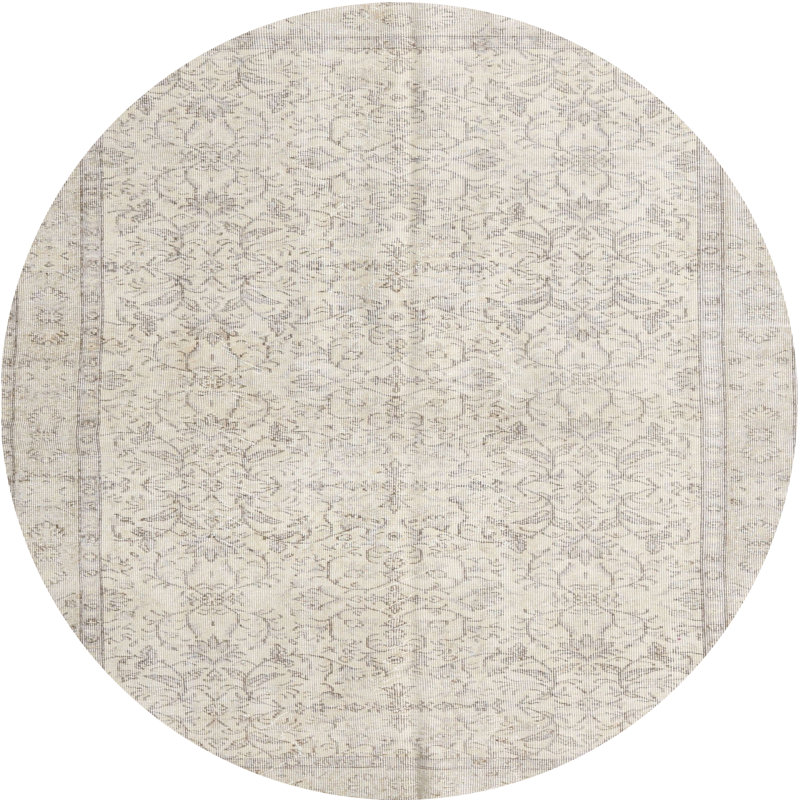 Cithlaly Oriental Indoor Rug, Round 4'