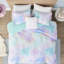 Housse de couette pour lit simple à imprimé Tie Dye