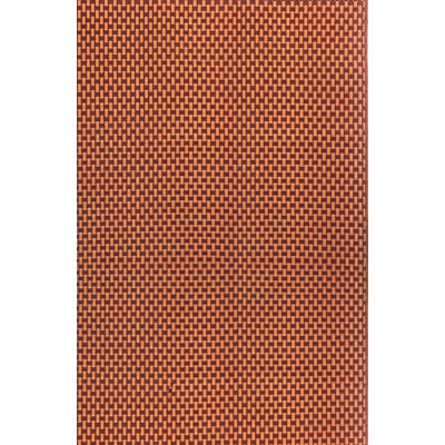 Geometric Handmade Orange Outdoor Area Rug - Reversible, UV Resistant, 100% Recycled Material