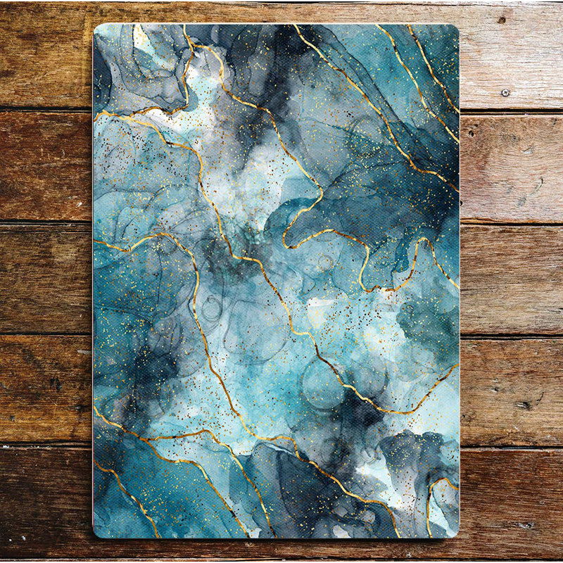 Abstract Wall Decor on Metal, 25cm H x 20cm W