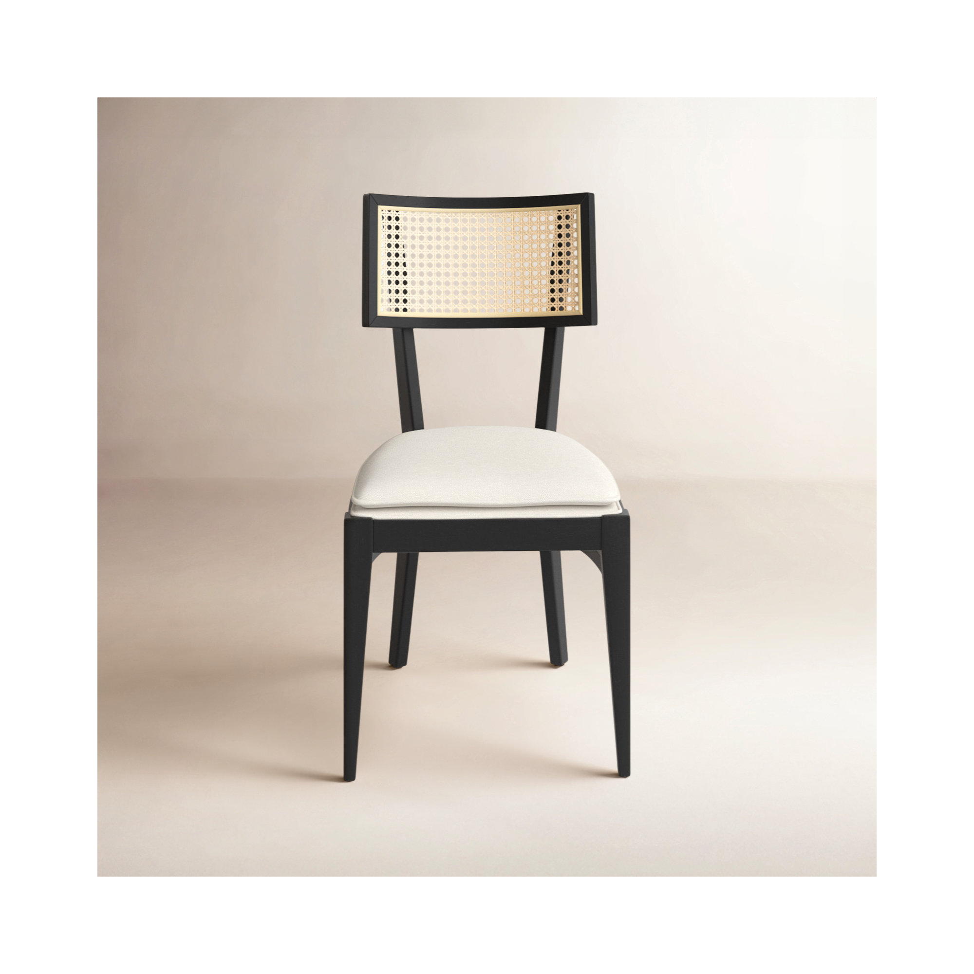 Tarrington Cane Dining Chair, Black