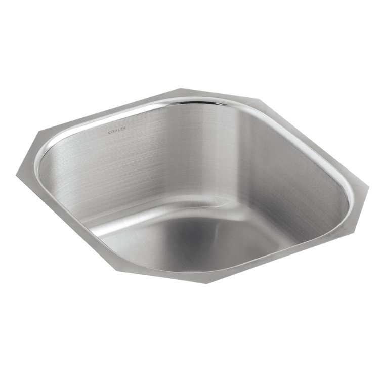 KOHLER Undertone 13-7/8 in. x 17-1/8 in. Sink Bowl Rack in Stainless Steel