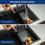 Évier de cuisine à cuve simple encastrable en acier inoxydable de calibre 16 avec station de travail encastrable L 33 po x l 19 po-118319672