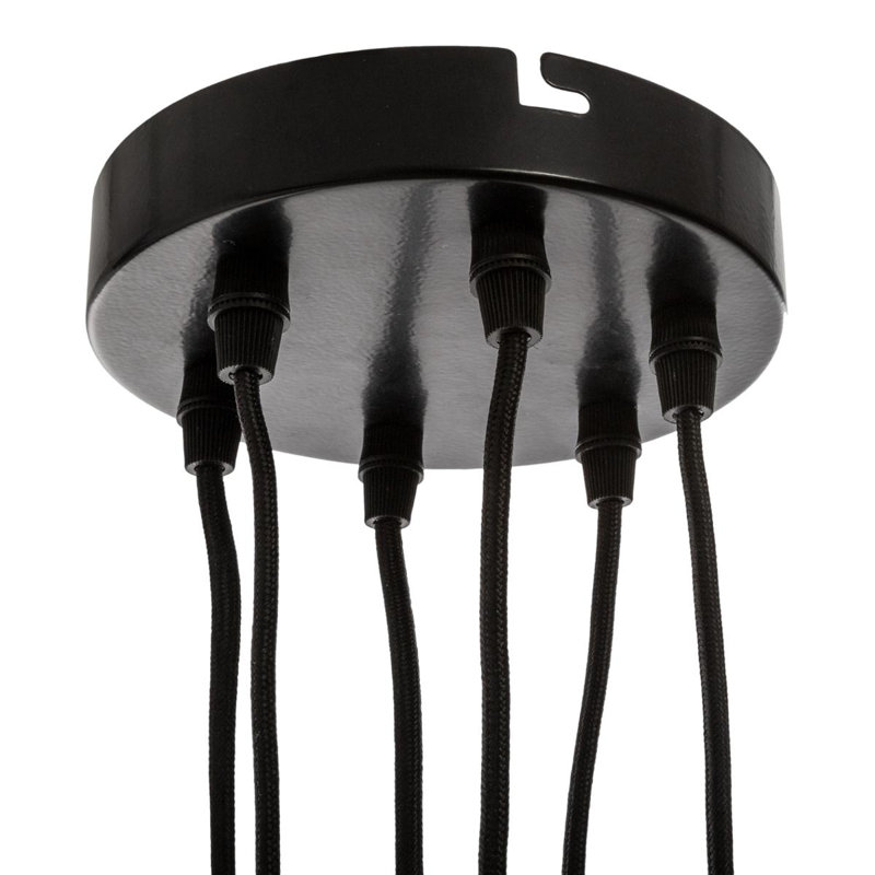 Katalina 6 - Light Black Cluster Pendant