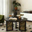 Table basse ronde en bois massif 31,5 po