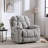 Rawleigh 41.3'' Wide Chenille Power Lift Recliner with Lumbar Heat & 8-Point Massage & USB Port & Dual Hidden Cup Holders-66017725