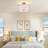 16" semi-flush mount ceiling light fixture