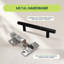 Meuble-lavabo pour salle de bain FM, MEUBLE FM, porte simple, deux tablettes de rangement, finition wengé
