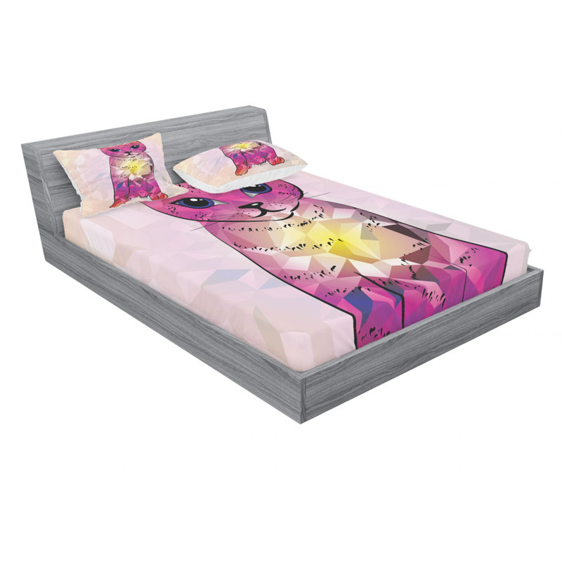 Microfiber Sheet Set, Queen Sheet Set with Fitted Sheet