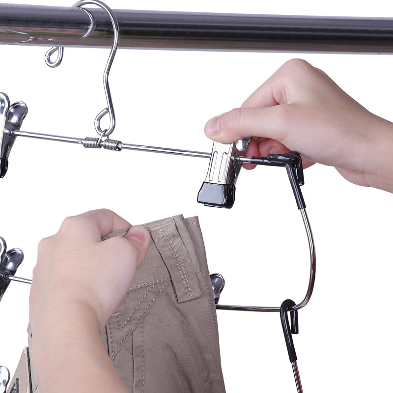 Cintres en métal avec pinces pour jupe / pantalons Aliceville