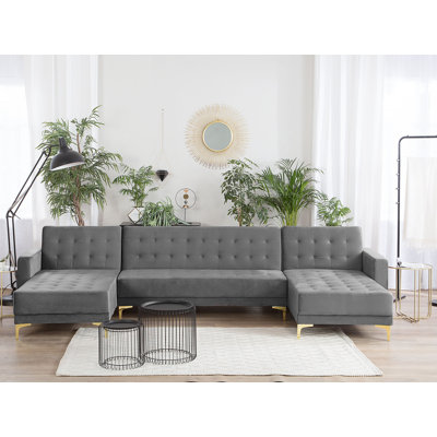 Dublin 5 Seater Velvet Sofa Bed