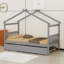 Lit en bois de pin massif avec lit gigogne-528272314