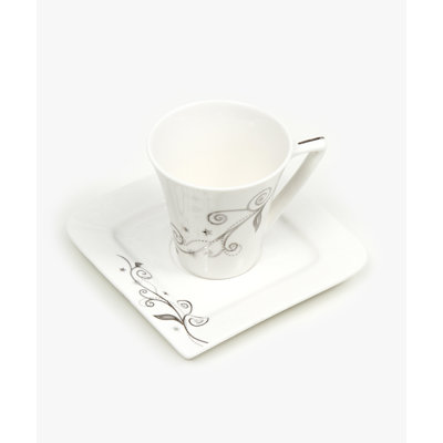 Bone China Espresso Cup and Saucer