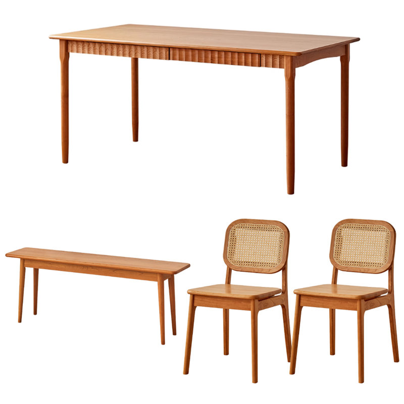 Ensemble de table de salle à manger Simple, H 29,52 po x L 62,99 po x l 33,46 po