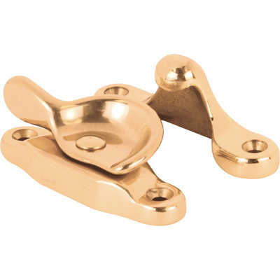 Prime-Line Sash Lock, 2 in. Hole Centers, Fits Single/Double Hung Wood Windows, Solid Brass, Polished Finish, (Single Pack)