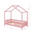 Structure de lit simple avec rampes hautes-1414831925