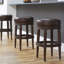 Chapman Tabouret de bar pivotant sans dossier en bois