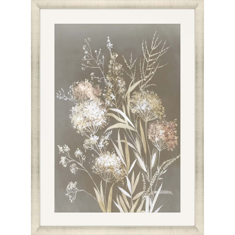 Delicate Bunch II Gold Framed Print Wall Art
