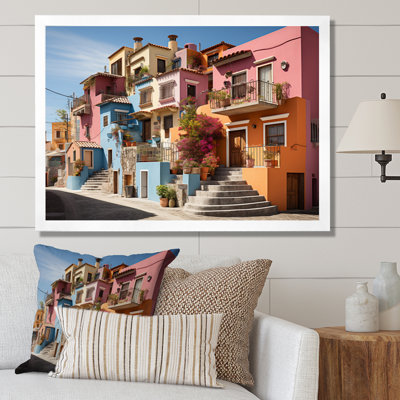 «Colorful Mexico Colorful Casas This VII», reproduction d'art sur toile