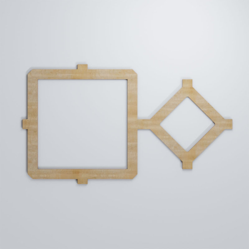 Panneaux muraux décoratifs en bois Arcadia, Bouleau, H 11 3/8 po x l 19 7/8 po x P 1/4 po