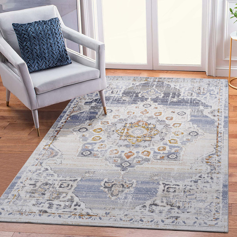 Tapis de salle à manger Medallion, Rectangle 7 pi 9 po x 10 pi
