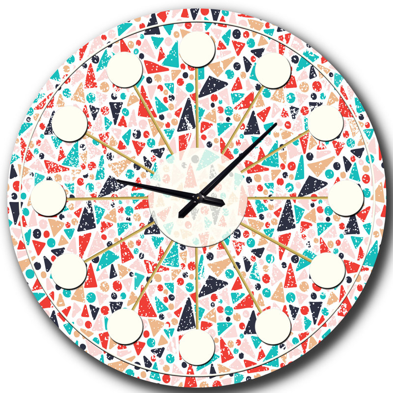 Horloge murale rétro Mid-Century, Moyenne